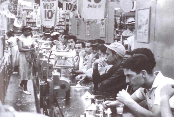 The drug store by Robert Frank