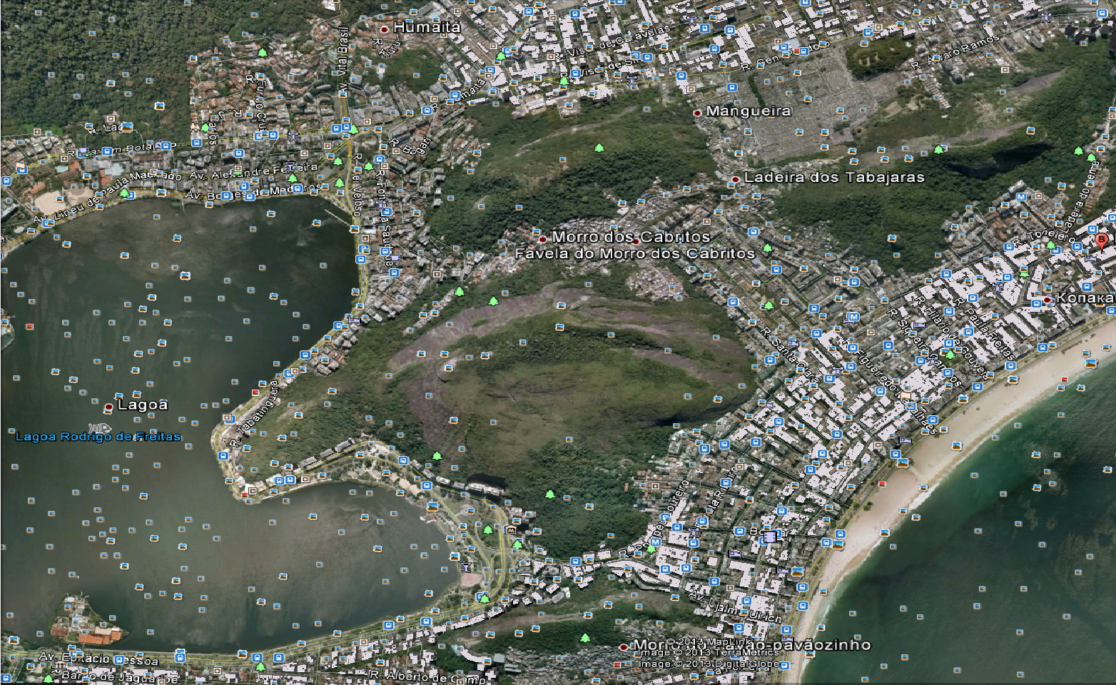 Atlantic Forest Screen from Google Earth.
