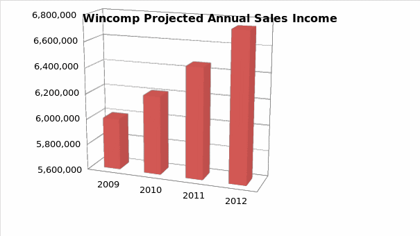 Wincomp projected annual sales income