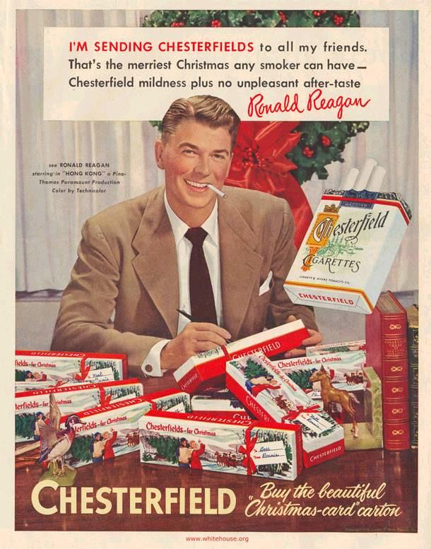 Ronald Reagan Cigarette Advertisements Pics