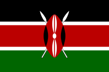 The Kenyan national flag