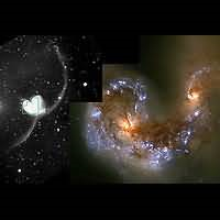 Galaxy collisions.