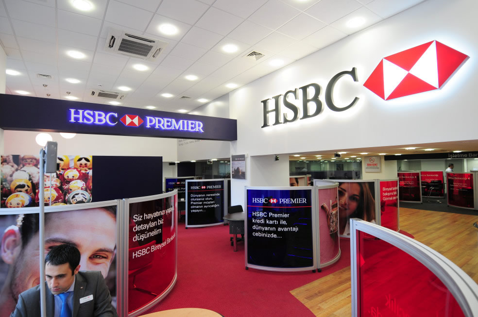 HSBC has incorporated effective interior designing.