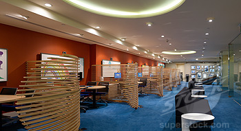 Barclays bank interiors.