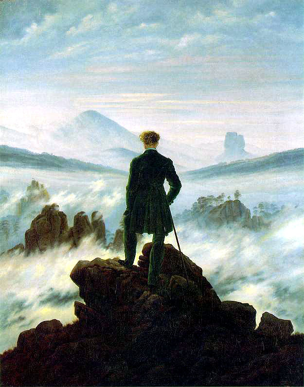 Wanderer above the Sea of Fog by Caspar Friedrich