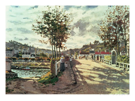 “The Seine at Bougival” by Monet
