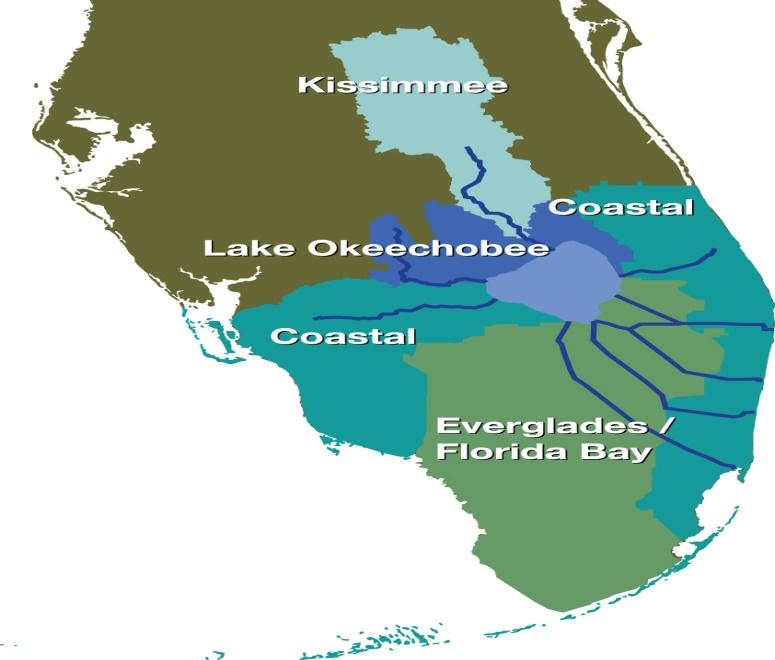 Map showing South Florida watershed.