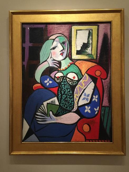 Woman with a book Pablo Picasso painting.