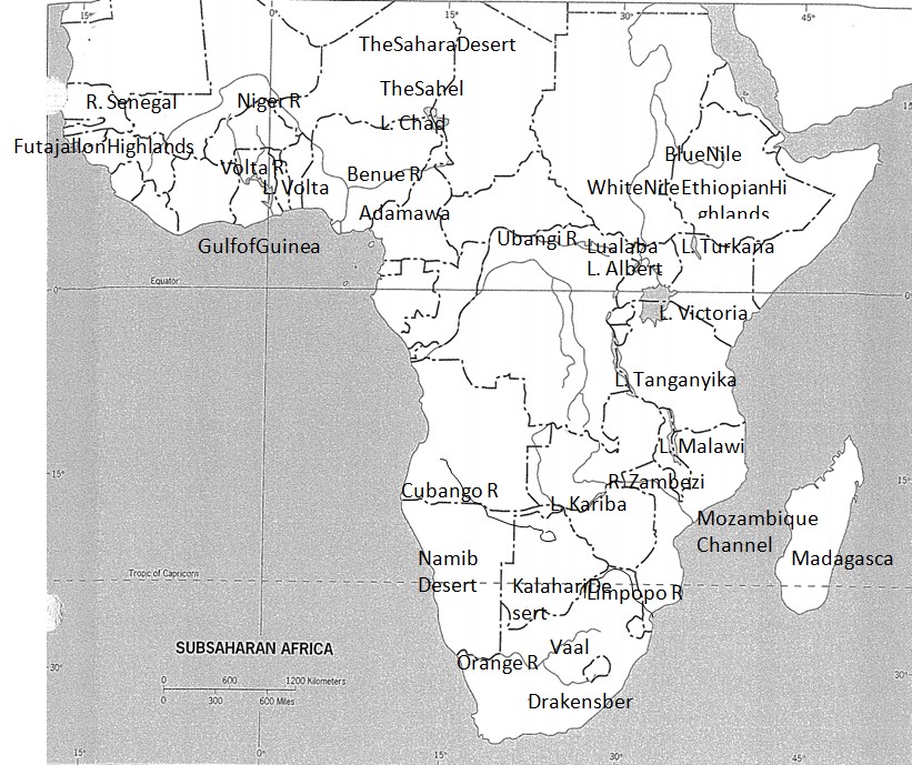 Physical geography of sub-Saharan Africa