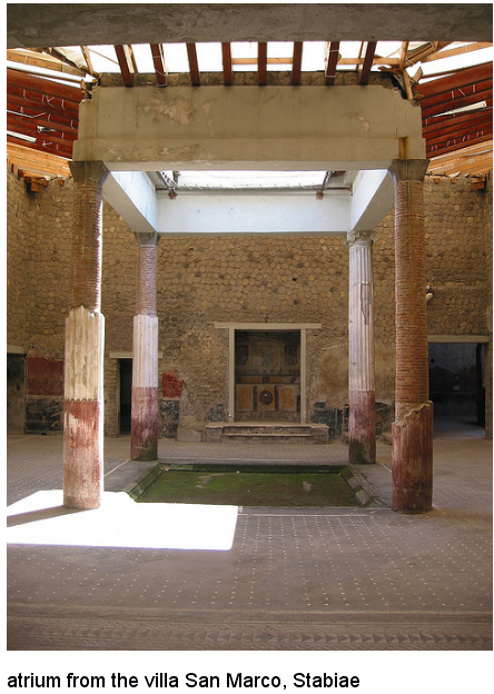 Atrium from the villa San Marco