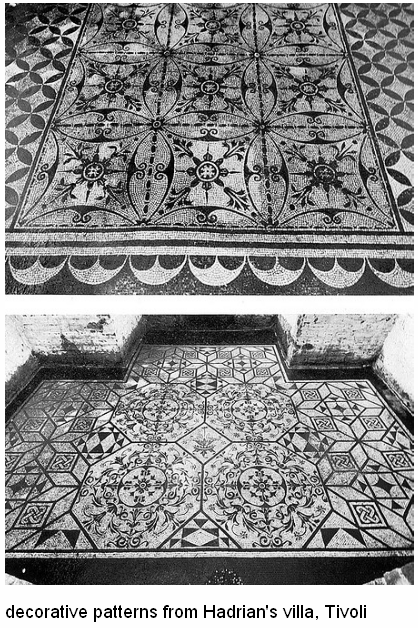 Decorative patterns from Hadrian's villa 