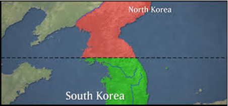 South and North Korea.