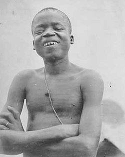 A photograph of Ota Benga, while he was in the United States.