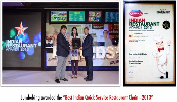 Indian Restaurant Award.
