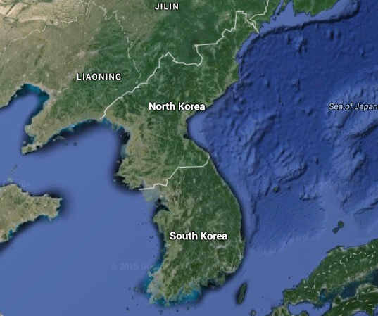 North and South Korea.