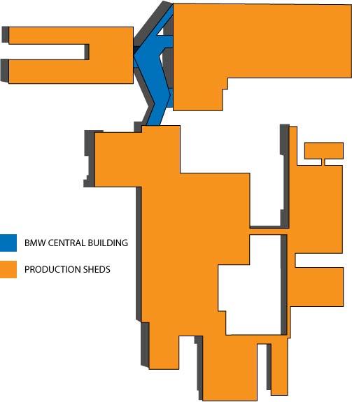 The Location of the Central Building in relation to the Previous Three Housing Complexes