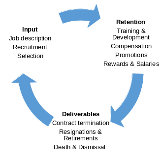 Cycle of Strategic human resource management.