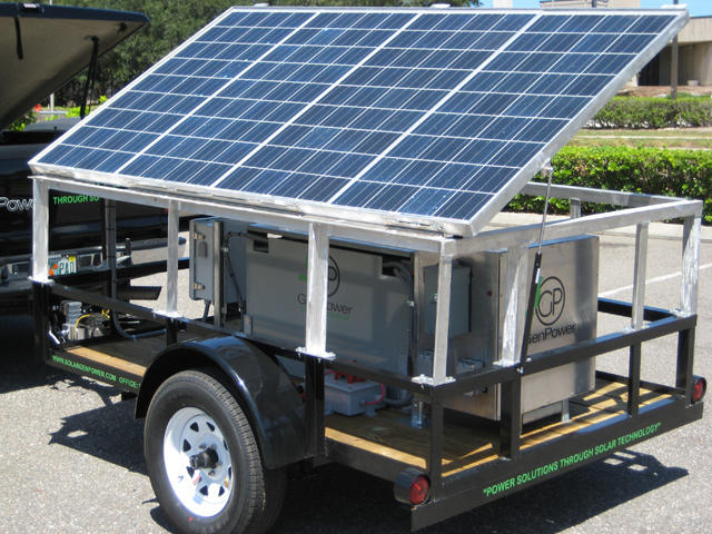 A Solar Powered Generator.