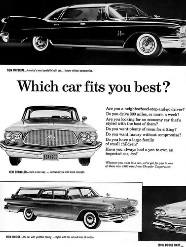 An advertisement from the Chrysler Company.