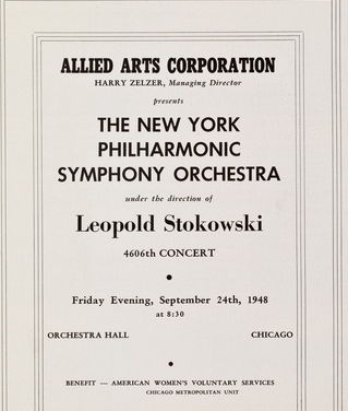 The program for Stravinsky’s “Petrushka”. 