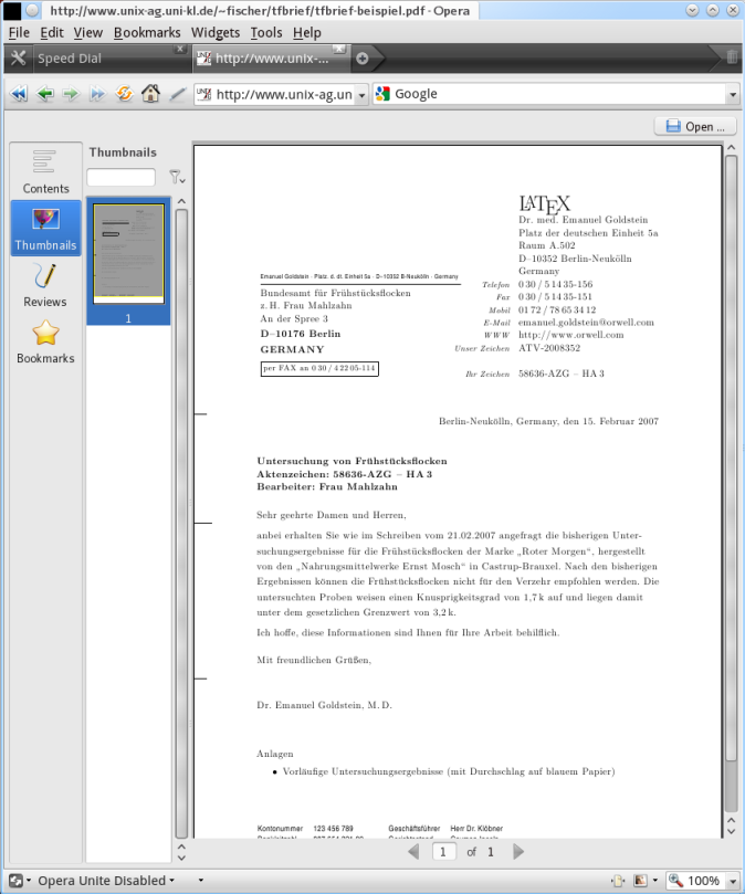 Opera PDF view