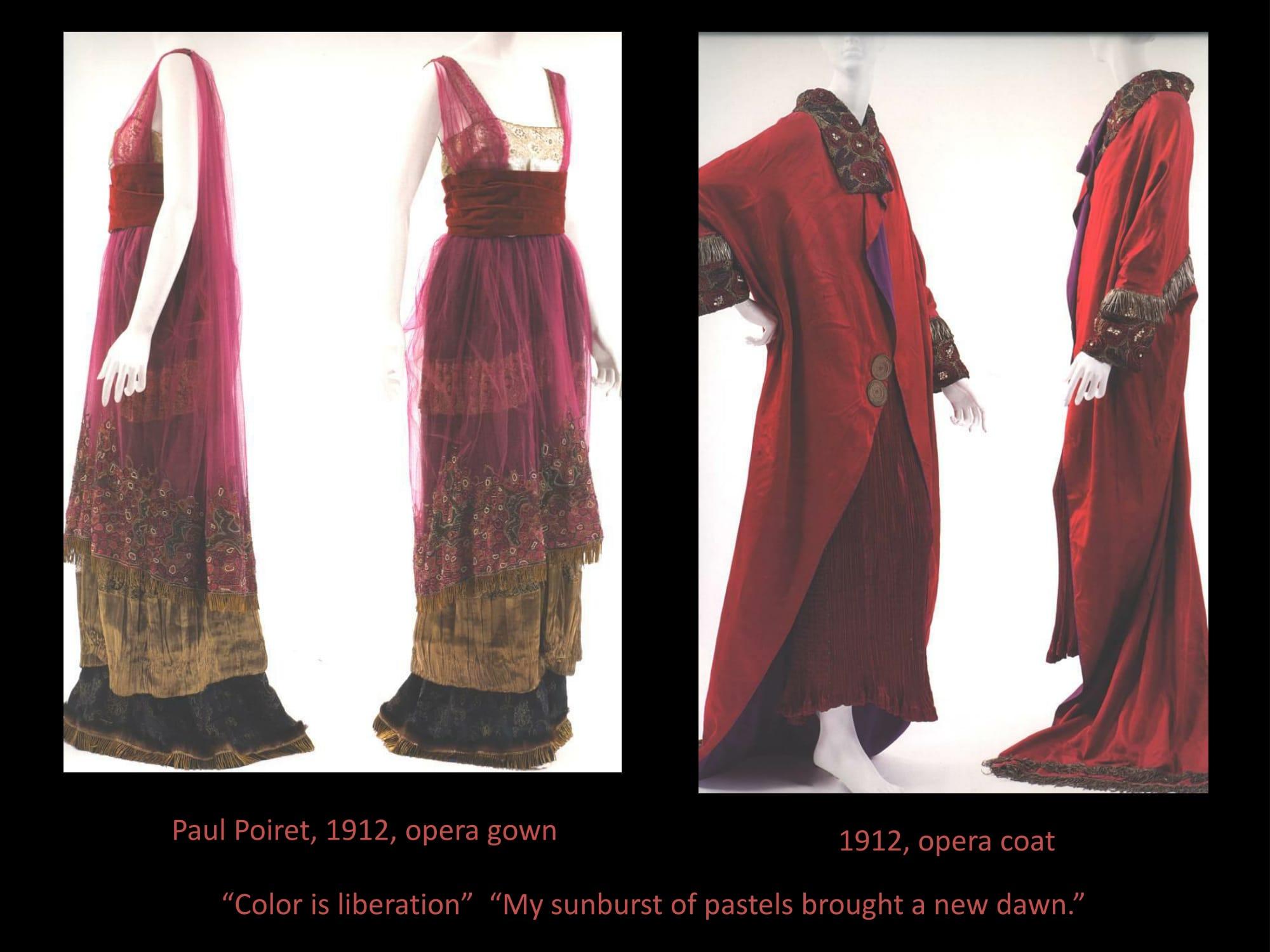 Paul Poiret Gowns.