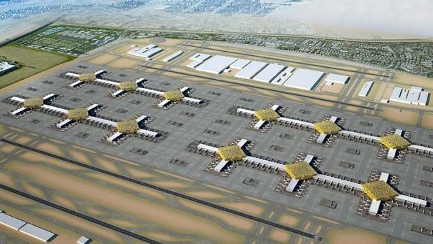 Plan of the Al Maktoum International Airport.