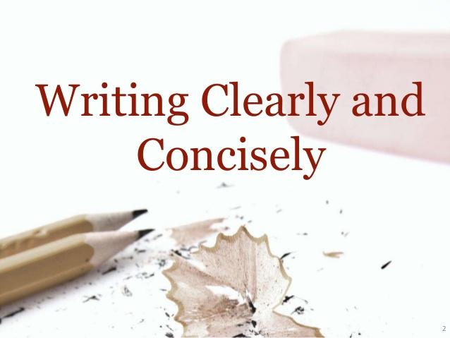 Writing clearly and concisely