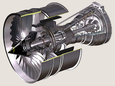 The Trent 900 Engine.