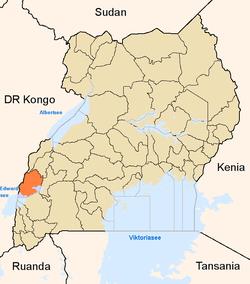 A map of Uganda