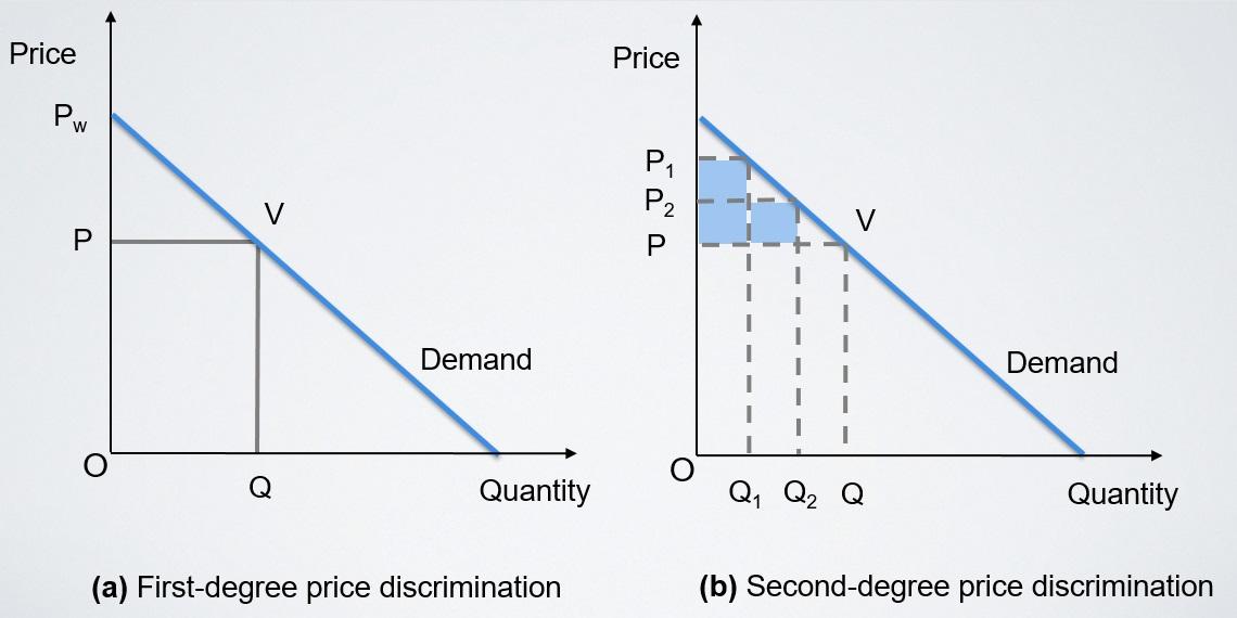 Two degrees of price discrimination.