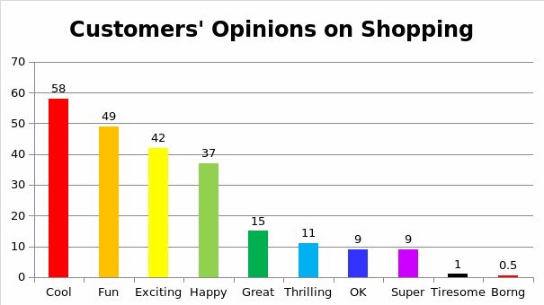 Characteristics Provided by the Chinese Customers for Shopping.