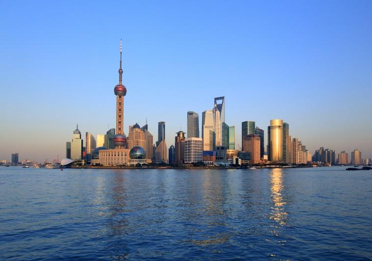 This picture (Shanghai) is suggestive of the quick pace of China’s economic development. 