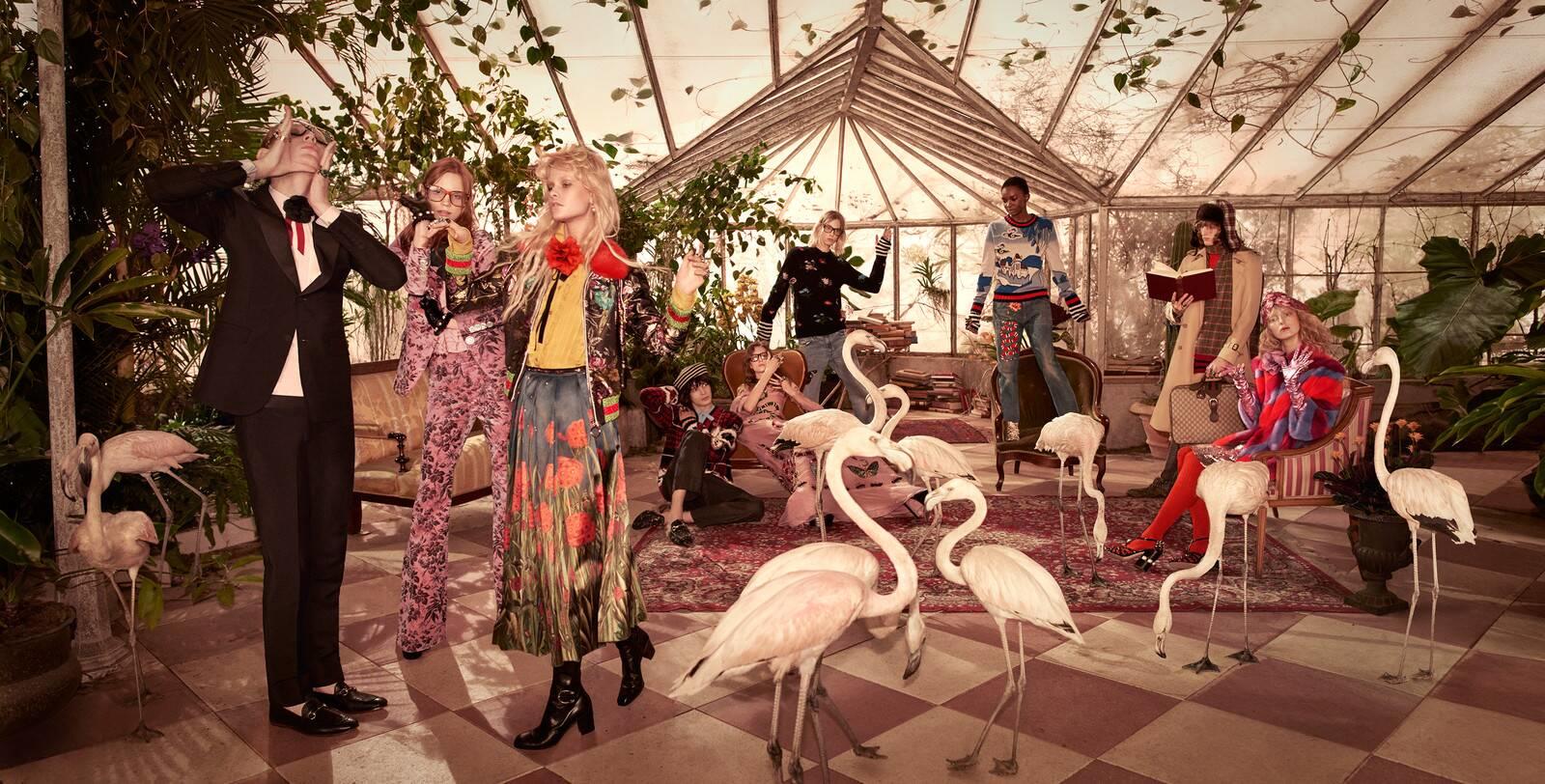 A Gucci advertising campaign photo from Wild Wonderland 2016