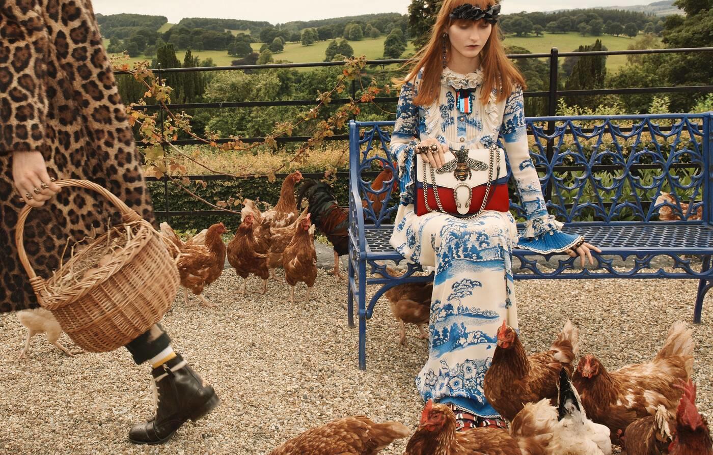 A Gucci advertising campaign photo from Wild Wonderland 2016