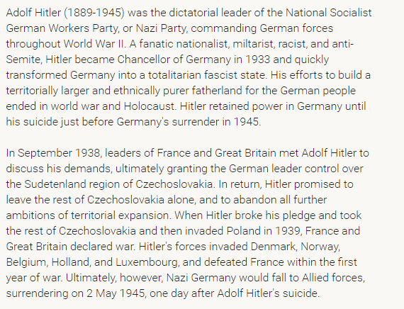 Adolf Hitler: Biography
