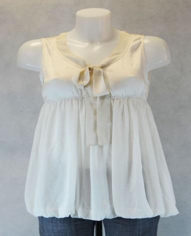 White chiffon dress