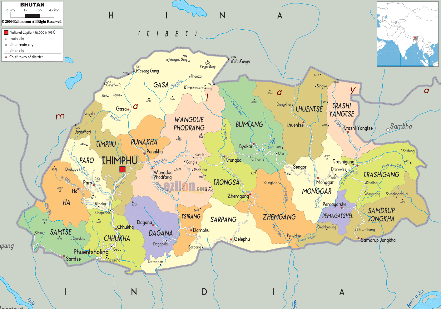 The Geography and Demography of Bhutan.