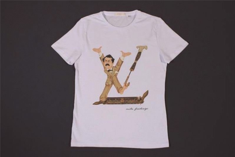 Louis Vuitton fake T-shirt, source: http://fashion.sohu.com/20150522/n413541999.shtml