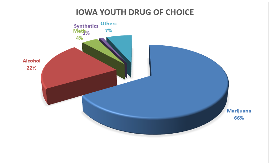 Iowa youth drug of choice.