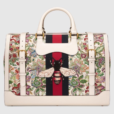Floral tapestry duffle with Web