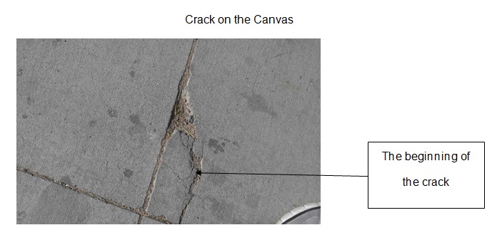 Crack on the Canvas