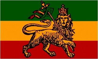 The Rastafarian flag.