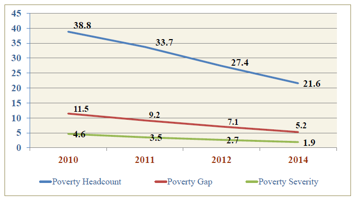 Poverty rate indicators.
