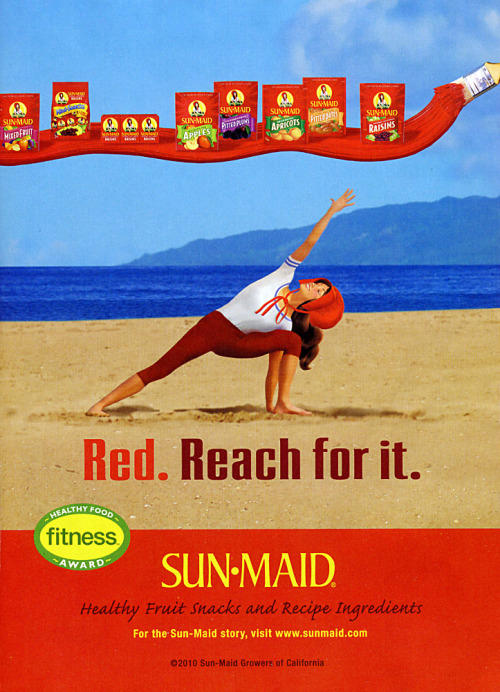 Sun-Maid snacks advertisement.