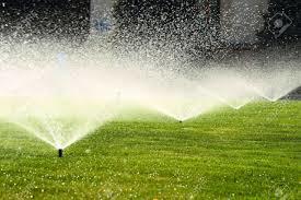 Overhead sprinkler irrigation methods.