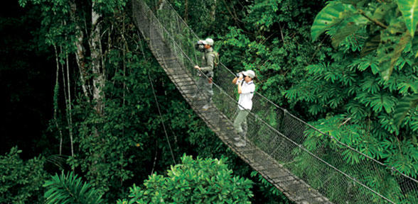 When the roads are washed away, the travelers can take other routes bypassing the suspension bridges.