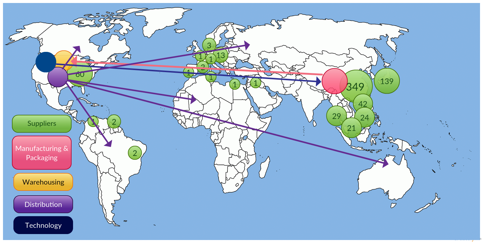 iPad manufacturing map.