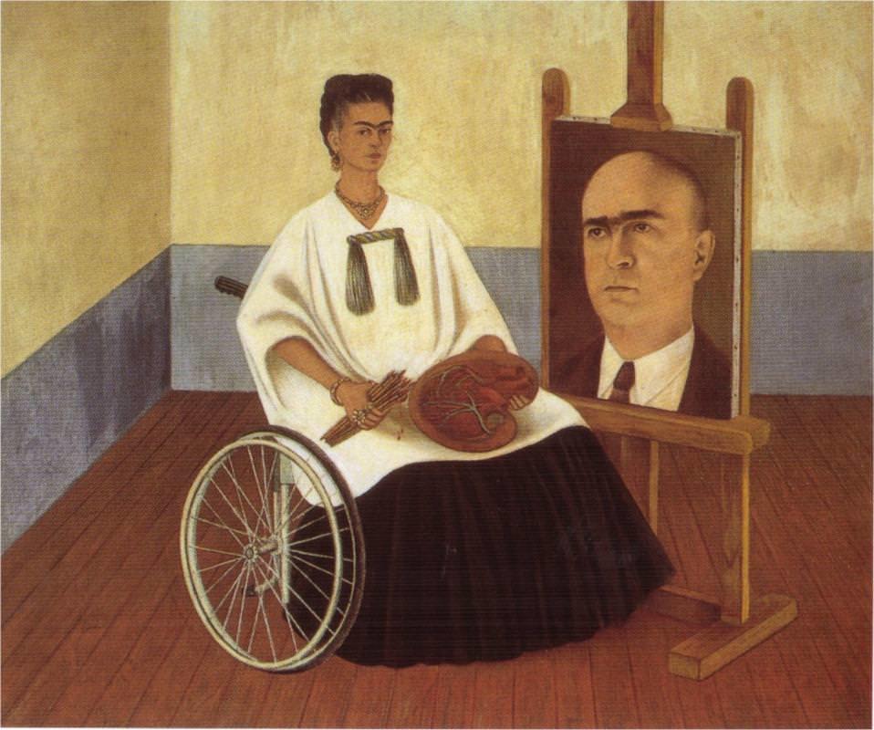 Frida Kahlo, Self-Portrait with the Portrait of Doctor Pharill