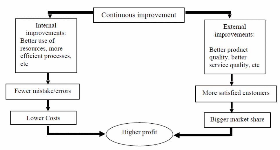 Continuous improvement model.